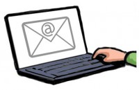 Email on a computer